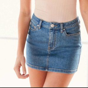 mini jean skirt